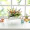 Glitzhome® 12.5" Easter Carrot Metal Wagon Centerpiece